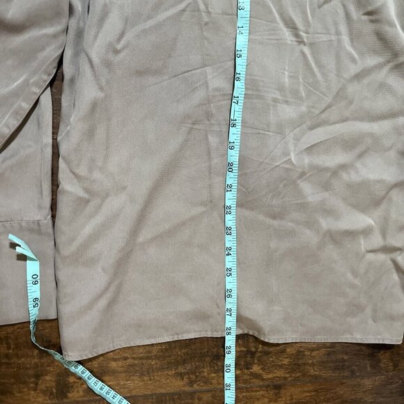 Moussy Womens Rayon Button Down Collared Blouse Shirt Oversized Long Sleeve OSFM - Picture 5 of 6